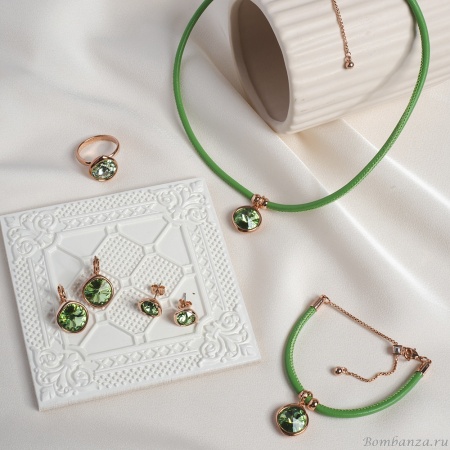 Серьги Fiore Luna, Emerald